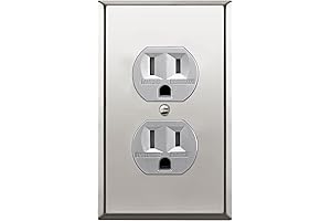 ENERLITES Elite Stainless Steel Outlet