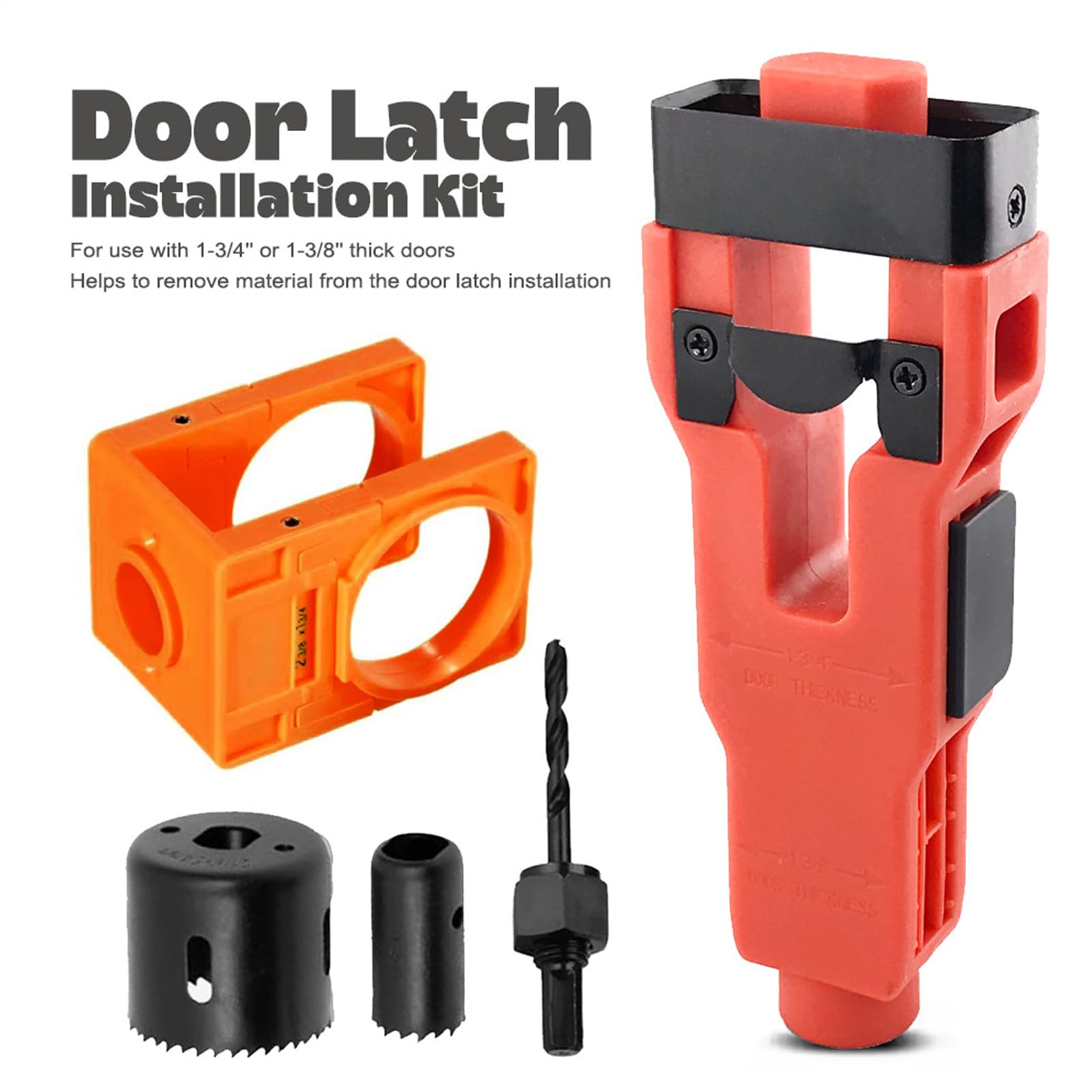 Kit Installazione Serratura Porta Ricambi Serrature Catenacci Bulloni | Dima Per Porte Strumenti E Elettrici Per Riparazioni Di Porte Interne, Esterne, Casa, Cucina E Finestre