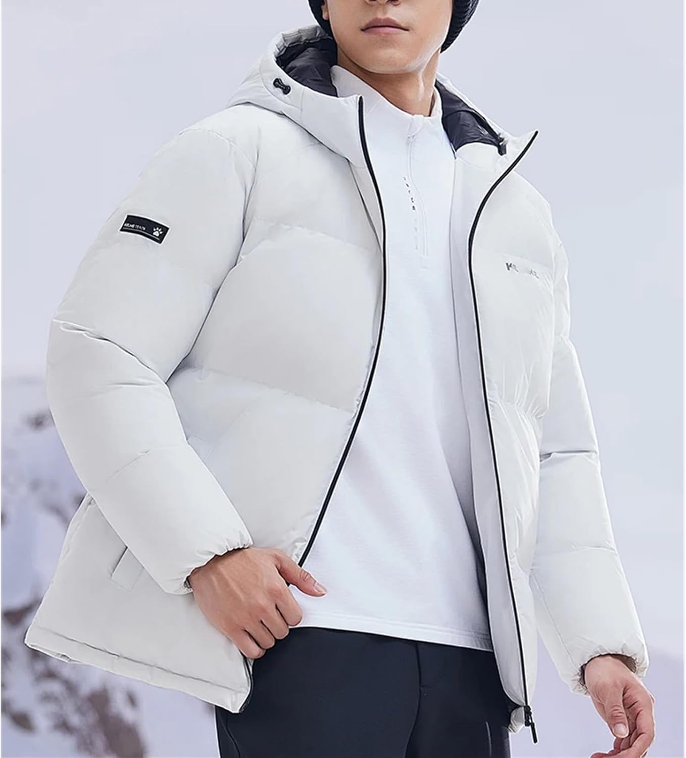 Men’s 3-In-1 Hooded Thermal Jacket Windproof Waterproof-Blocked Style Warm Outdoor Hiking Ski Coat
