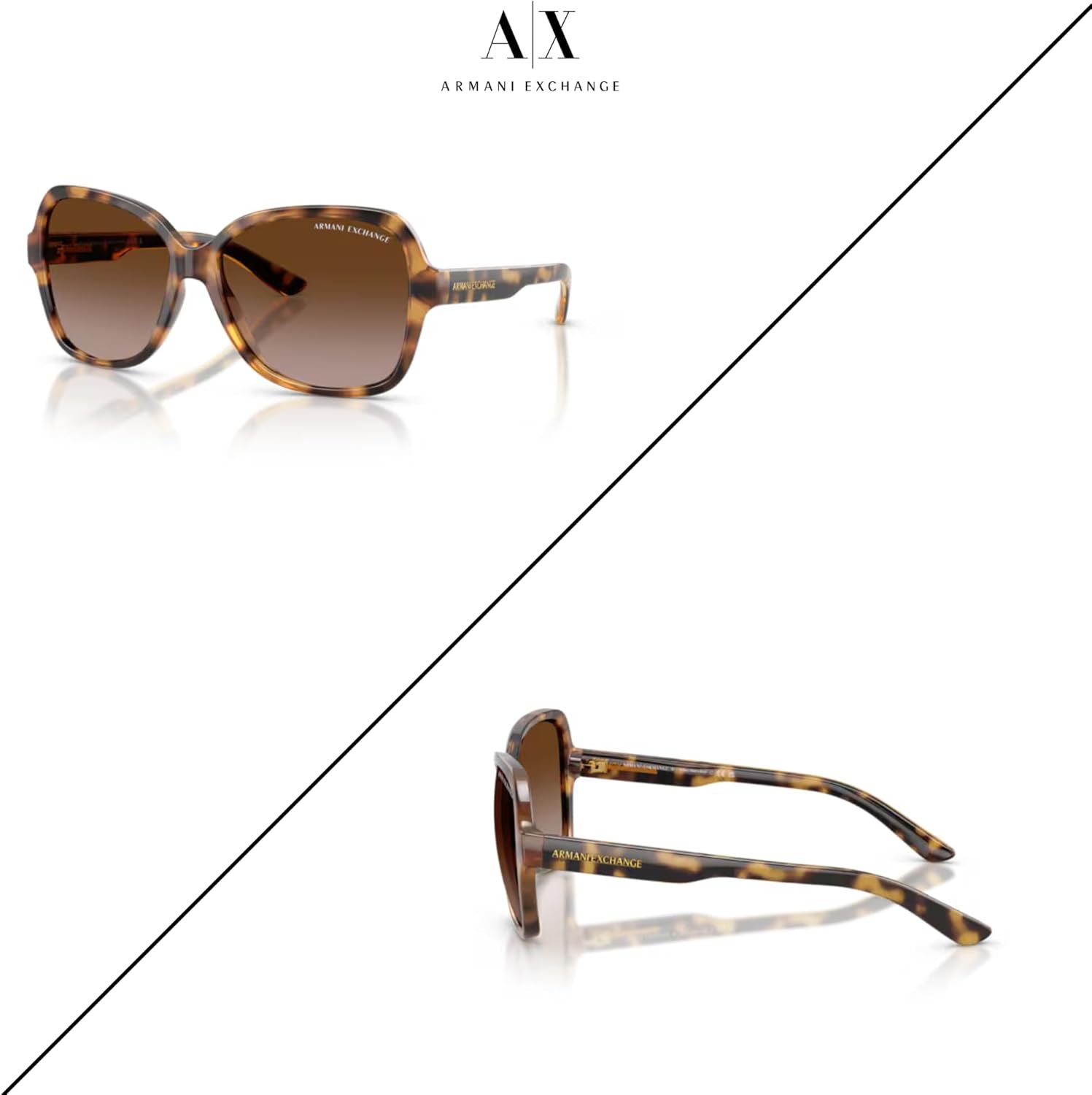 Armani Exchange AX4029S FIT Cateye Sunglasses For Women+BUNDLE with ACCESSORY EYEWEAR KIT - Image 3