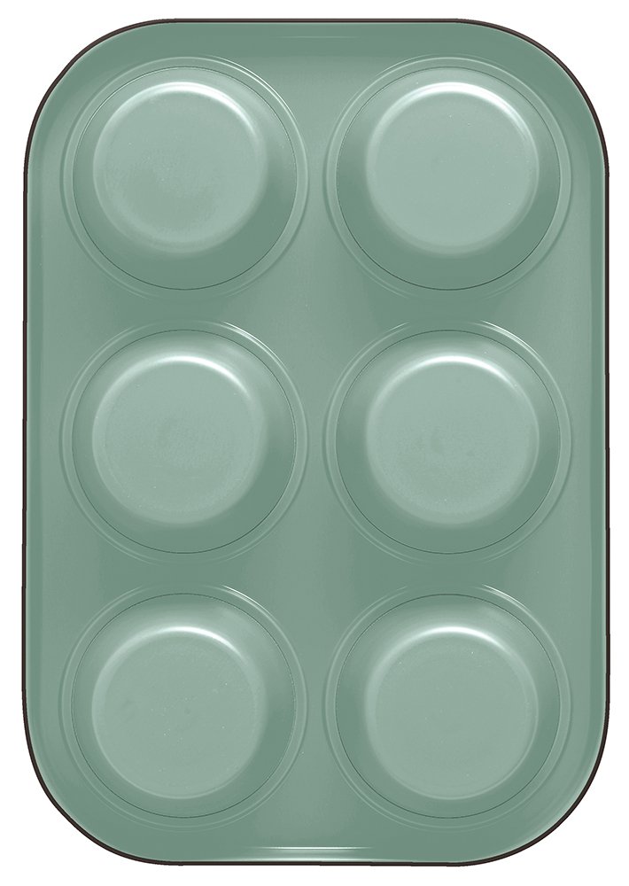 Guardini, Stampo 6 muffins 16x25 cm, Silicone alimentare, Rosso, Made in Italy, Linea Juliette