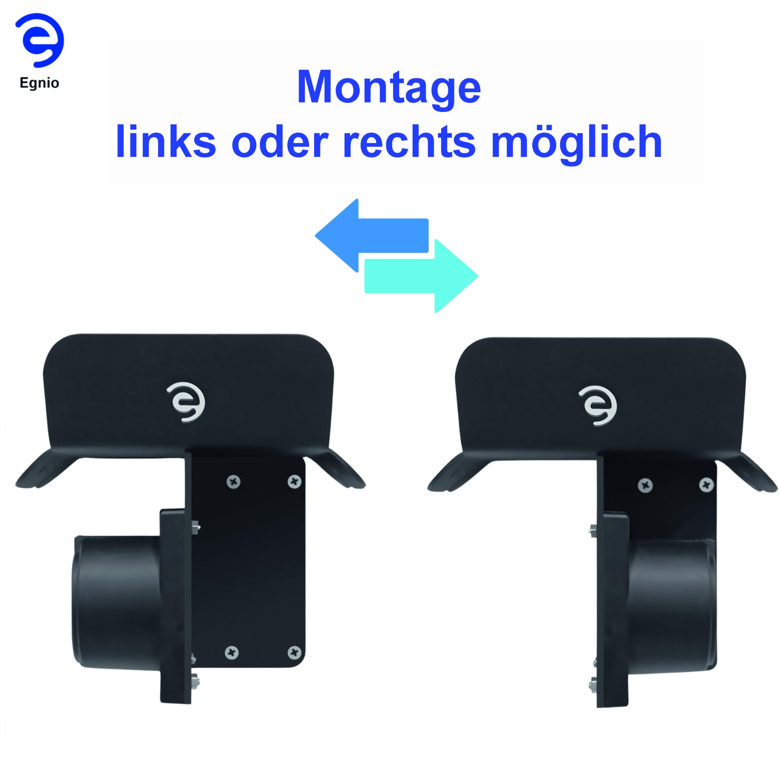 Support de câble de chargeur de véhicule électrique de type 2 - Cadenas verrouillable - Support mural pour voiture électrique avec prise de type 2 IEC 51296-2 - Station de charge murale