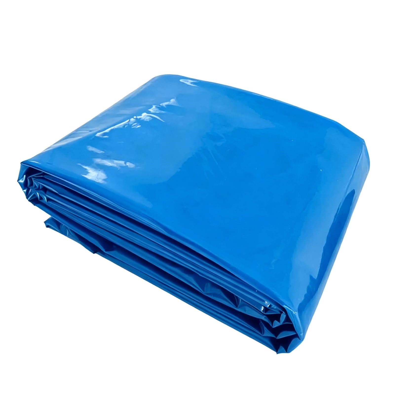 Yopappol Thickened Blue HDPE Pond Liner, Waterfall Liner, Anti-Puncture Impermeable Membrane for Sloped Backyard Pond, Stream Bed and Outdoor Water Feature Construction(6x7m(19.7x23ft))