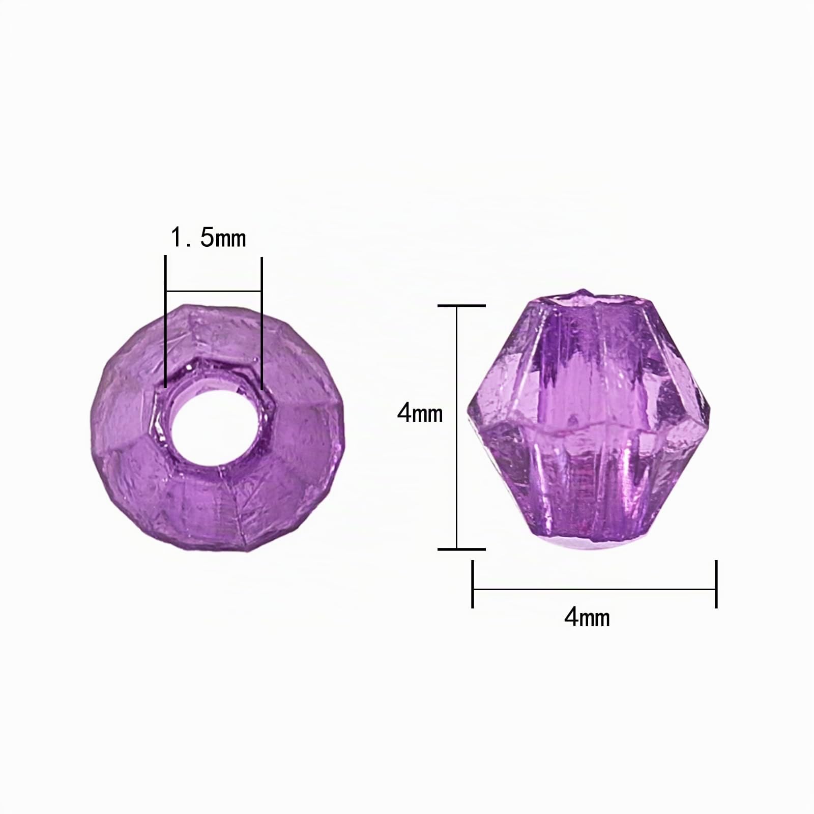 LEGENTLISUR 7896 Pezzi Perline per Braccialetti Sfaccettato Perline Colorate Set di Braccialetti per Creare Gioielli Fai Da Te Perline Gioielli Fai Da Te Artigianato 4 mm
