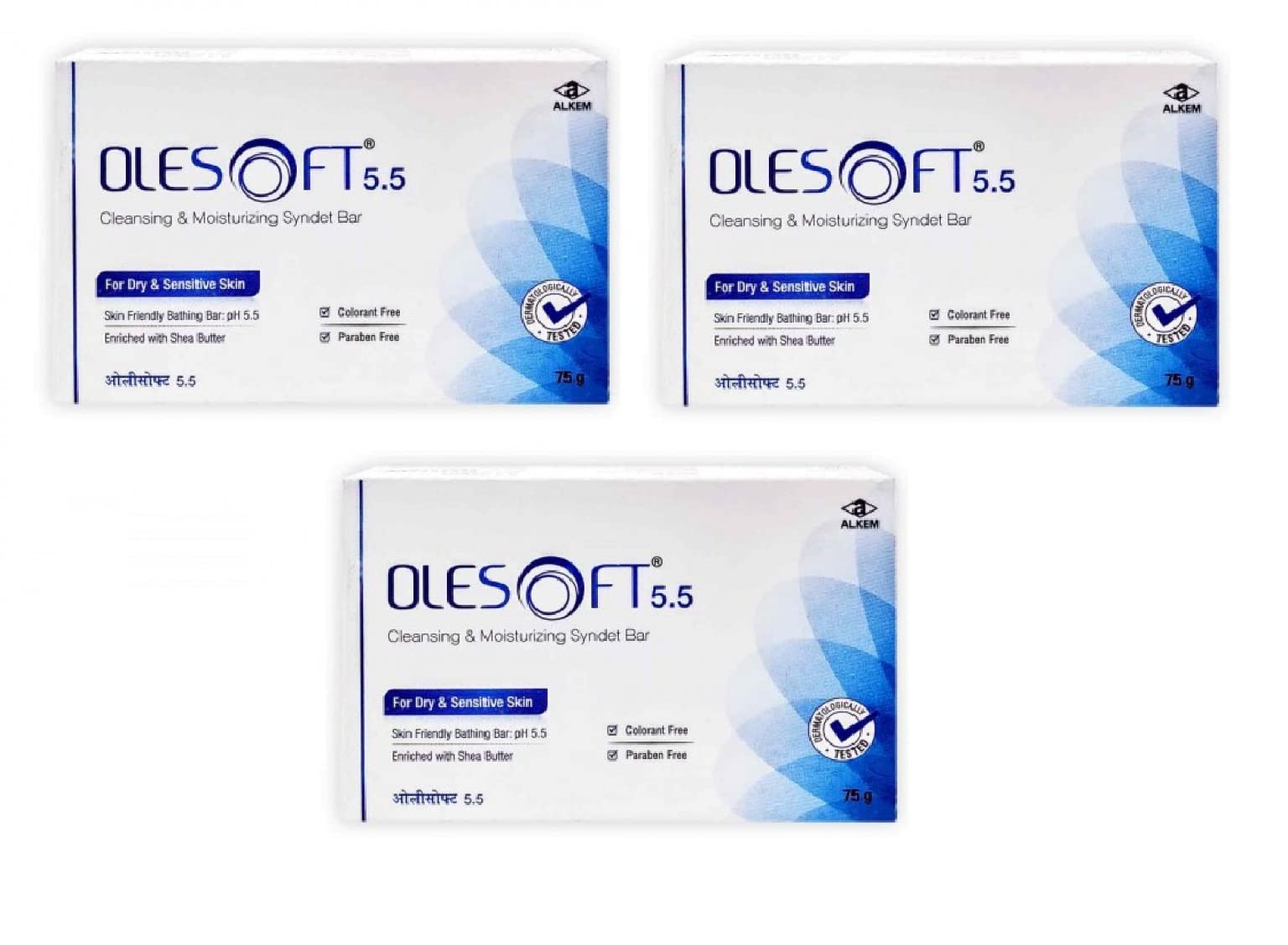 Olesoft Daily Moisturizing Bar 75gm (Pack of3*75gm)-image-4