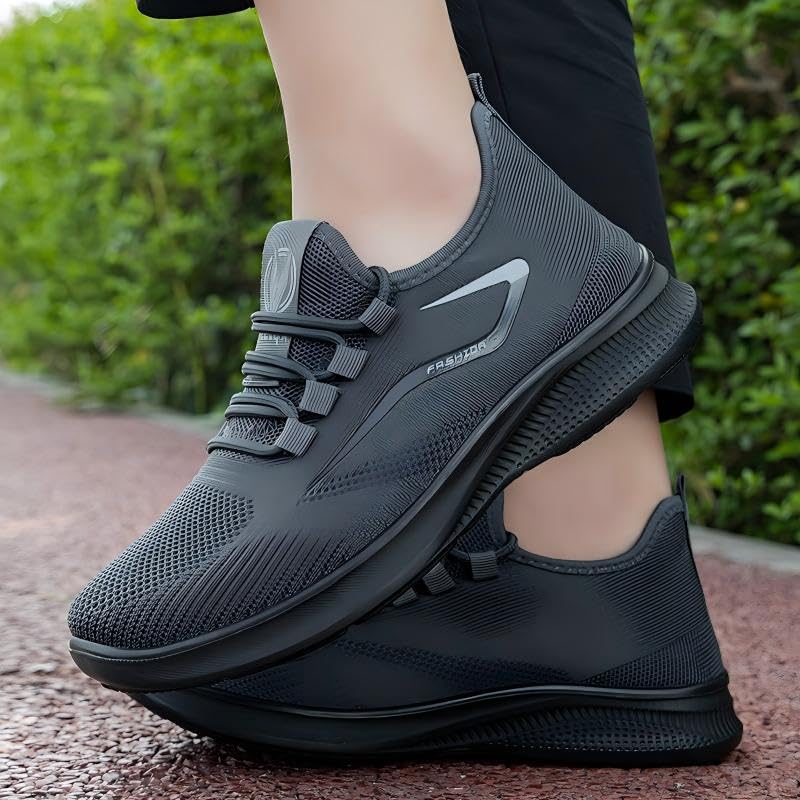 Men’s Lightweight Walking Shoes – Breathable Mesh Slip-On Loafers with Slip-Resistant PU Sole for Work, Travel, and All-Day Comfort2