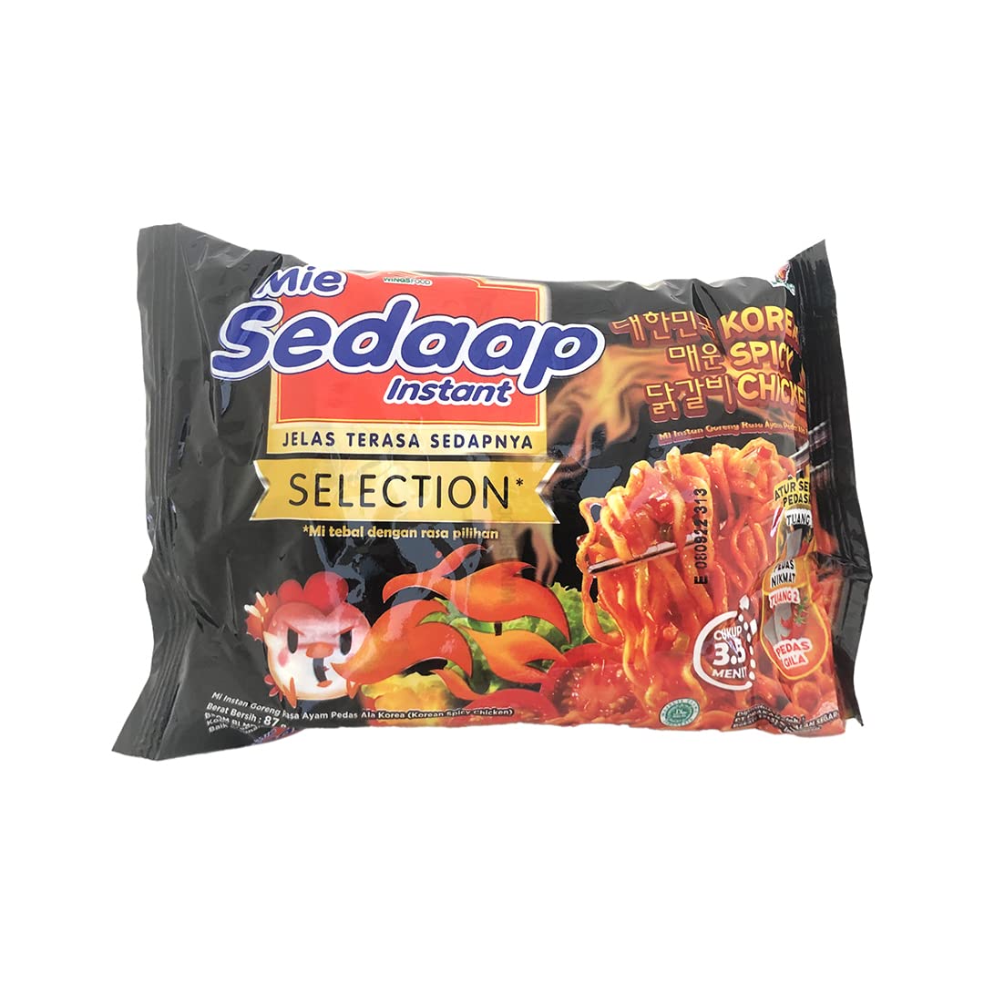 Amazon.com: Mie Sedaap Instan Korean Spicy Chicken, 87 gram (Pack