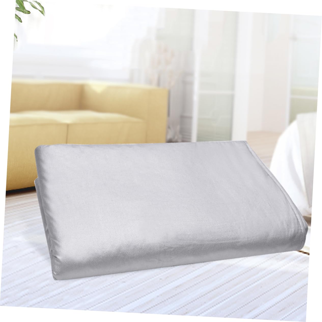 Tappetino da Stiro Pieghevole Bianco 70x80 Cm in Cotone | Uso Domestico su Superfici Piane, Resistente al Calore e Non Infiammabile, 1 Pezzo