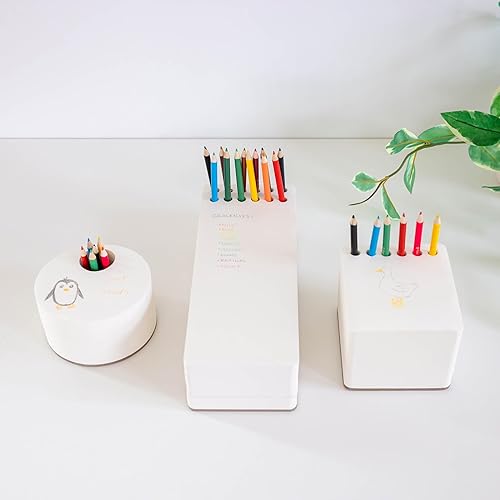 Miniatura 3 de Three by Three Seattle jOTBLOCK - Bloc de dibujo grueso de círculo completo con 6 lápices de colores para notas, notas, dibujos, letras y oficina