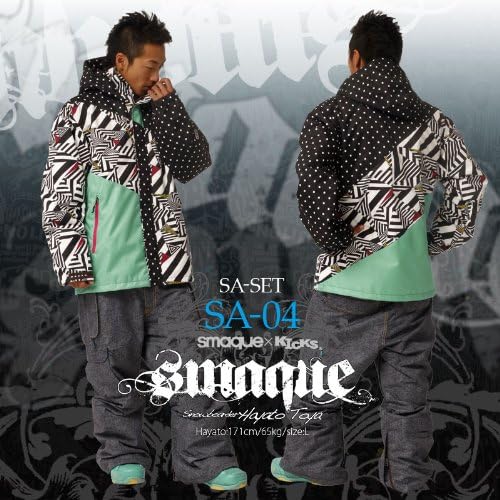 Amazon | 【SMAQUE/スマック】メンズ スノーボードウェア上下セット（SA-SET）【[04]SA-04（L-12*L-20 ...