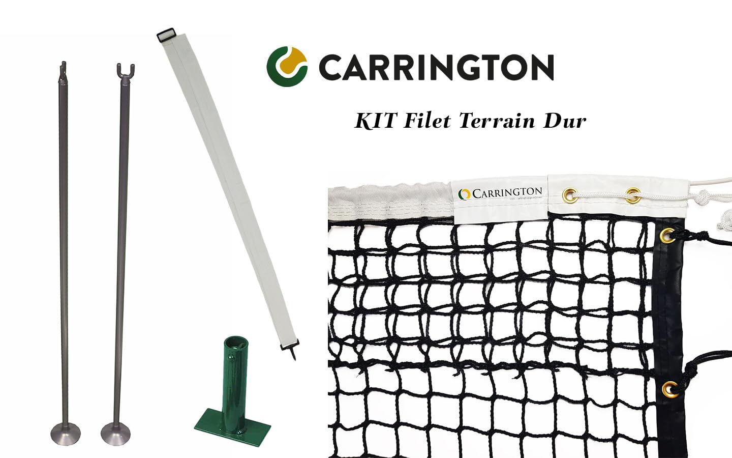 Kit Especial de Red de Tenis para cancha Dura - Carrington