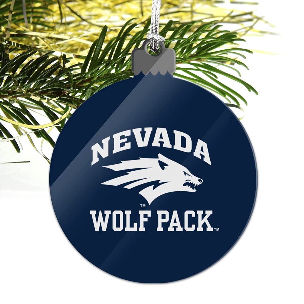 University of Nevada, Reno Wolf Pack Acrylic Christmas Tree Holiday  Ornament : Home & Kitchen - Amazon.com