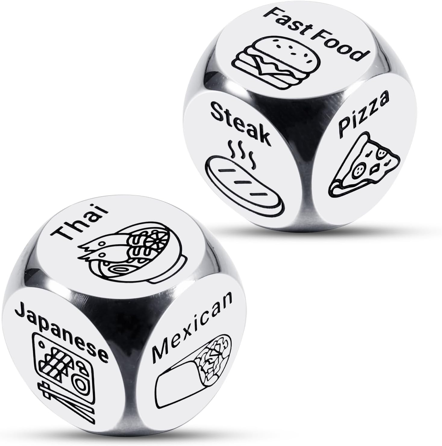 Womens Wife Anniversay Birthday Wedding Gifts Food Dice for Him Men Gift Ideas for Valentines Day Food Gifts for Christmas Wife Stocking Stuffers for Women Men Anniversary