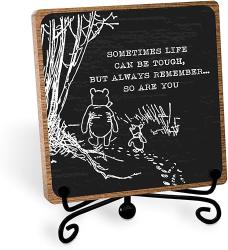 Miniatura 11 de Toerifer Decoración de barra de café, letrero de café divertido, exhibición de mesa de madera, 5 x 5 pulgadas, negro, rústico