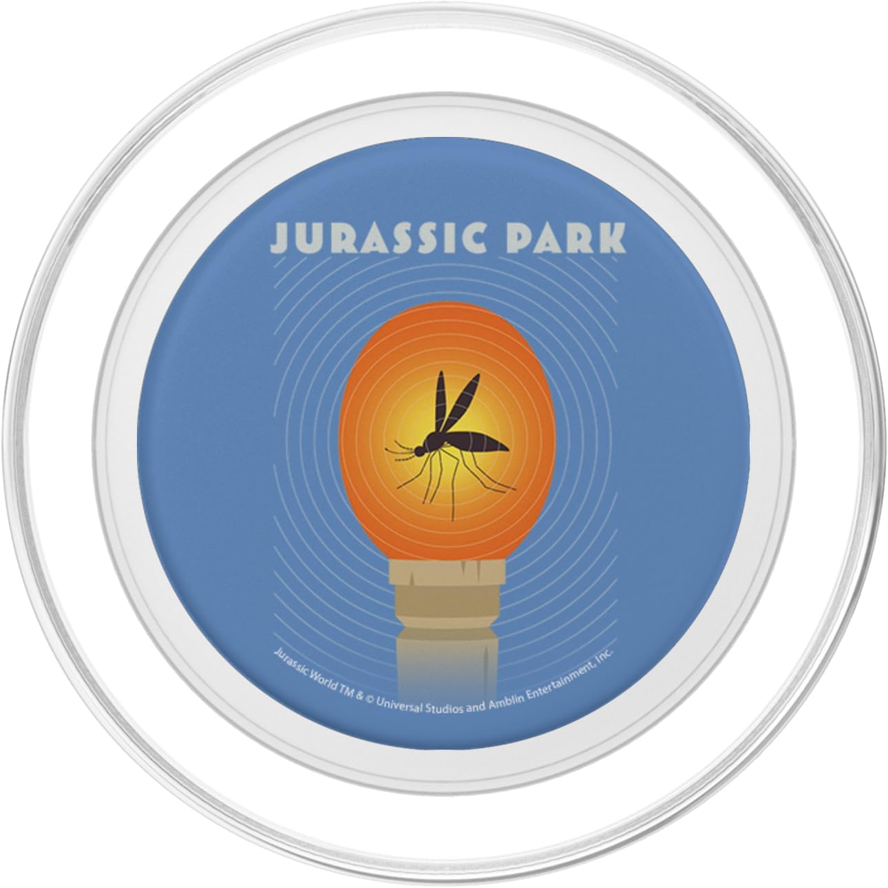 Jurassic Park Mosquito In The Amber PopSockets MagSafe PopGrip for iPhone