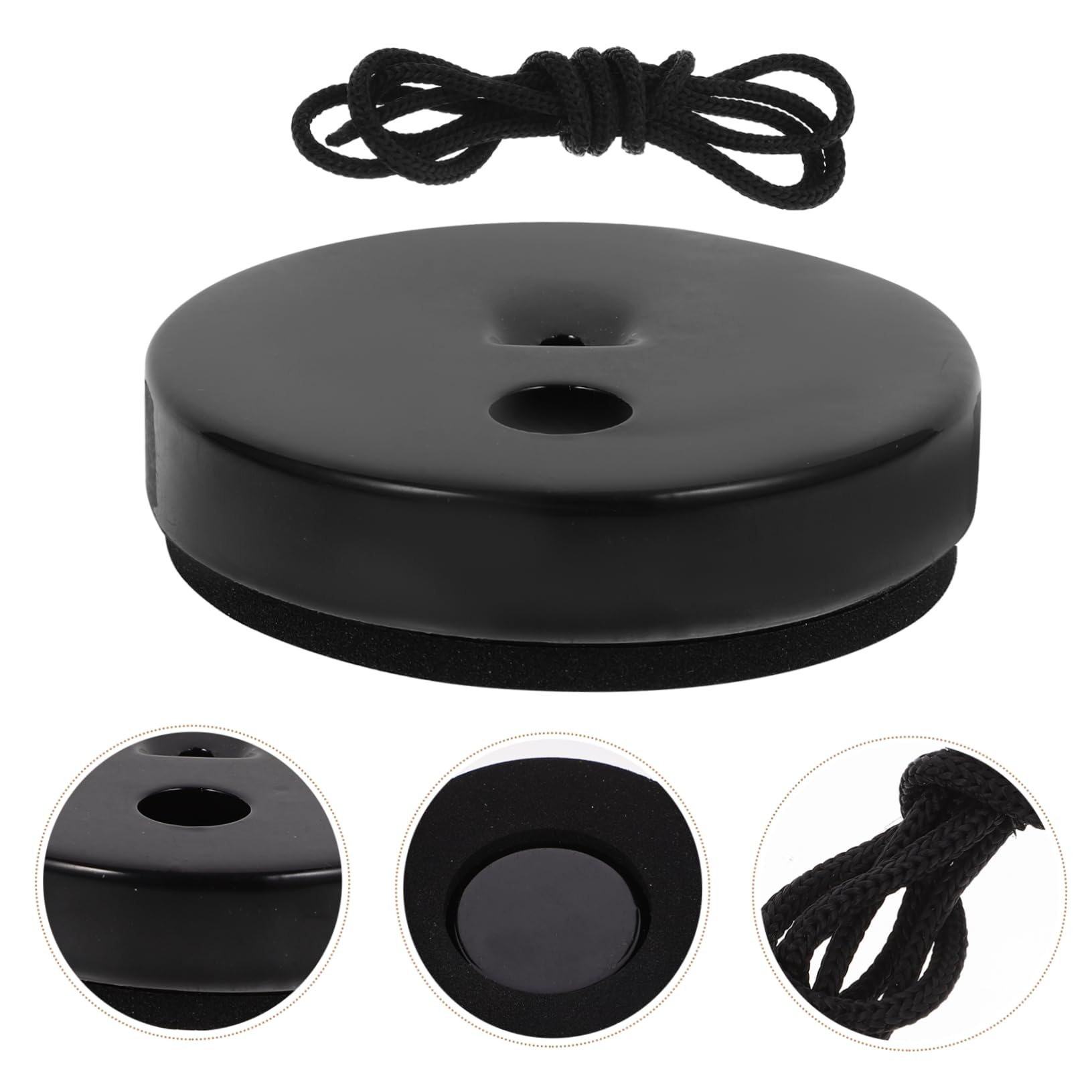 Abaodam Mat Cello End Pin Stopper Anti-slip Pad for Violoncello Practice with Hooks
