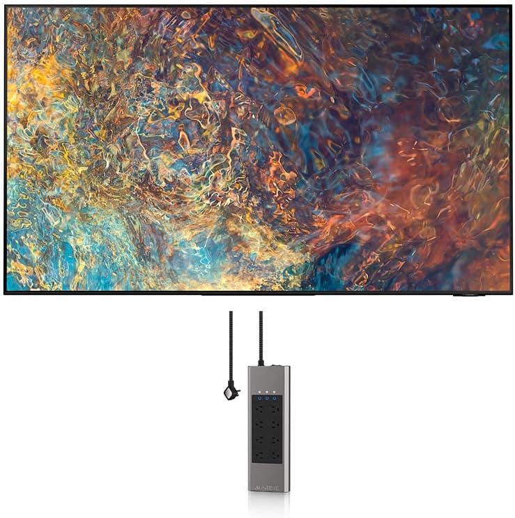 SAMSUNG QN98QN90AA 98″ Neo QLED QN90 Series 4K Smart TV with a Austere 7S-PS8-US1 VII-Series 8 Outlet Power w/Omniport USB (2021)