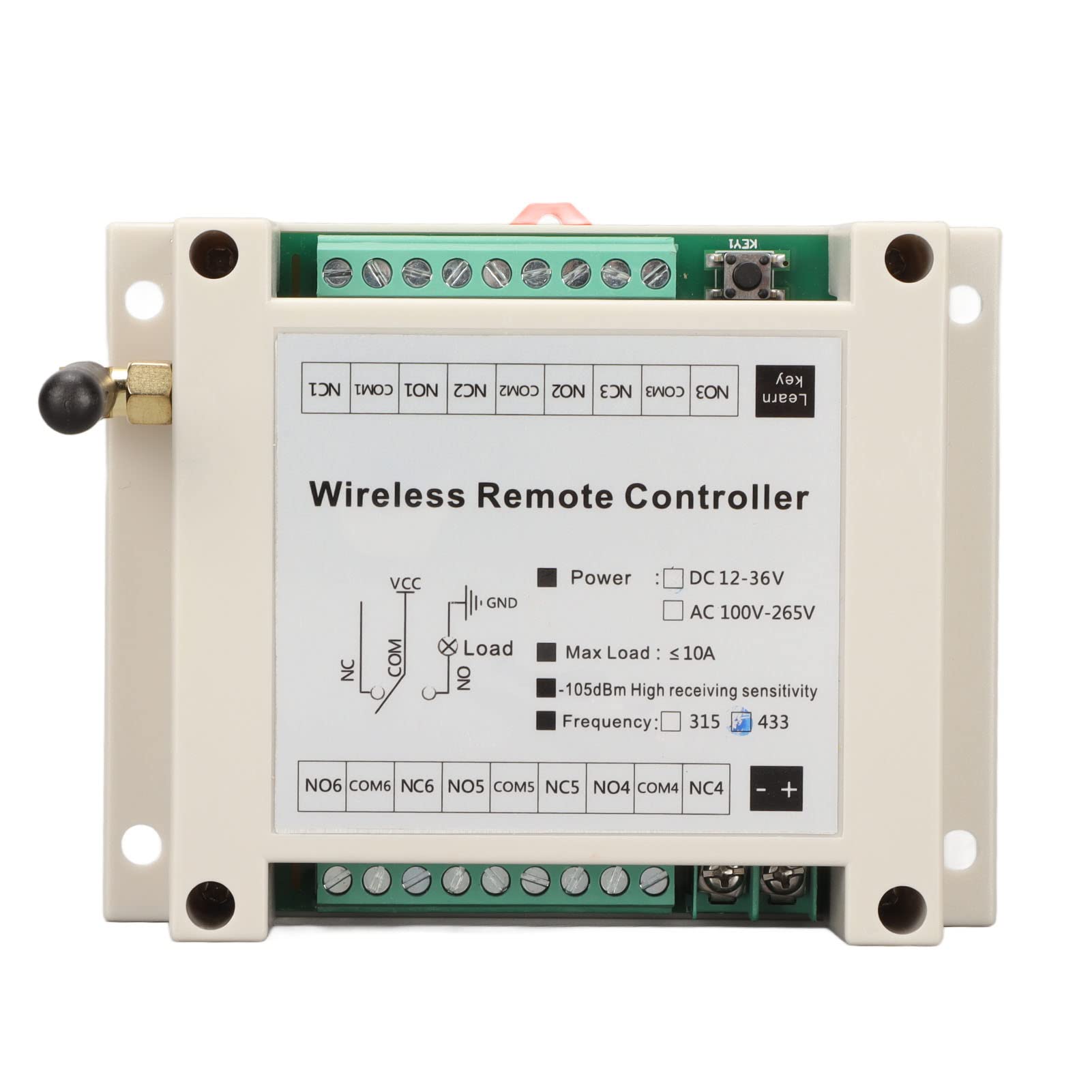 Ricevitore trasmettitore Radio 6 channel remote DC12V Meno interferenze Controller a 6 canali 433 MHz Tasti multifunzionali Impermeabili per Radiotelefony i krótkofalówki
