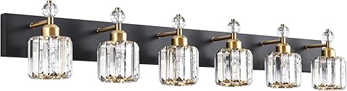 Miniatura 23 de PRESDE Luz de Tocador de Baño de 3 Luces con Cristal, Cromo, Modernas Luces de Baño para Espejo, Lámpara de Pared para Dormitorio, Recámara, Pasillo