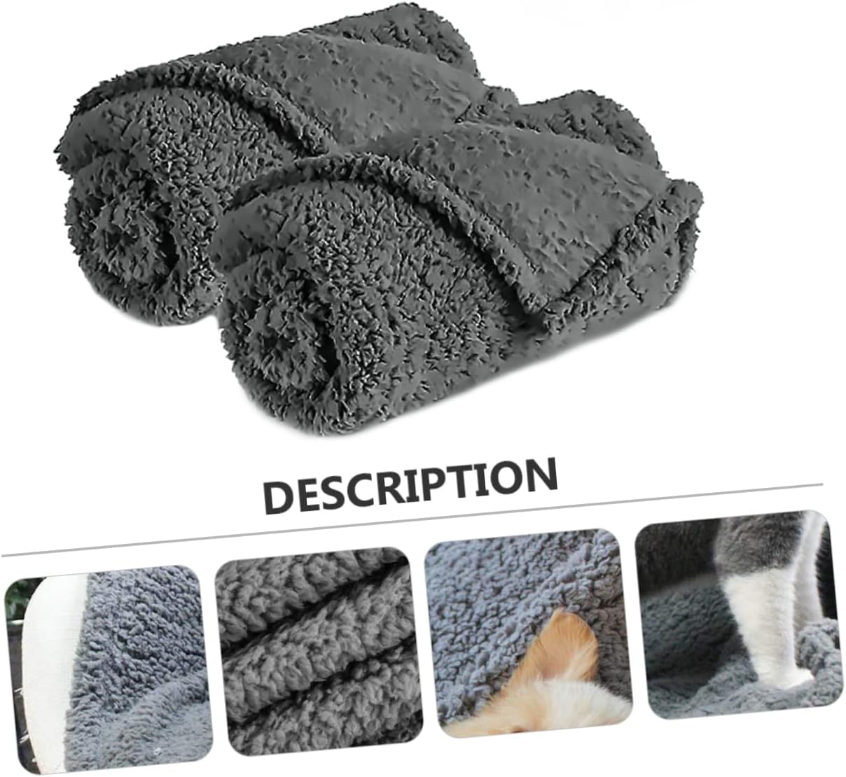 2pcs Warm Pet Blanket for Dogs and Cats Cozy Wool Mat for Seasons Lightweight and Comfortable Pet Bed Fleece Blanket Security and Comfort