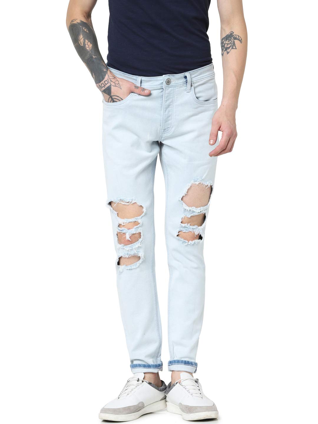 JACK & JONES Men's Mid Rise Regular Jeans