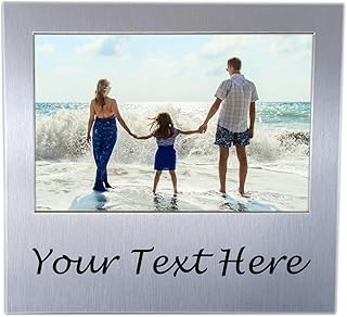 Personalised Photo Frame - Printed With Your Text - Custom Photo Frame - Bespoke Gift For All Occasions - For Her Him Mum Dad Wedding Birthday - Personalised Gift - 5 x 3.5 inch