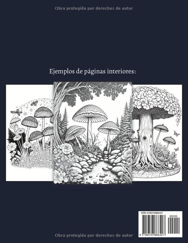 Miniatura 2 de Libro para Colorear De Setas Impresionantes páginas para colorear de hongos para aliviar el estrés para adultos y adolescentes Increíble libro para
