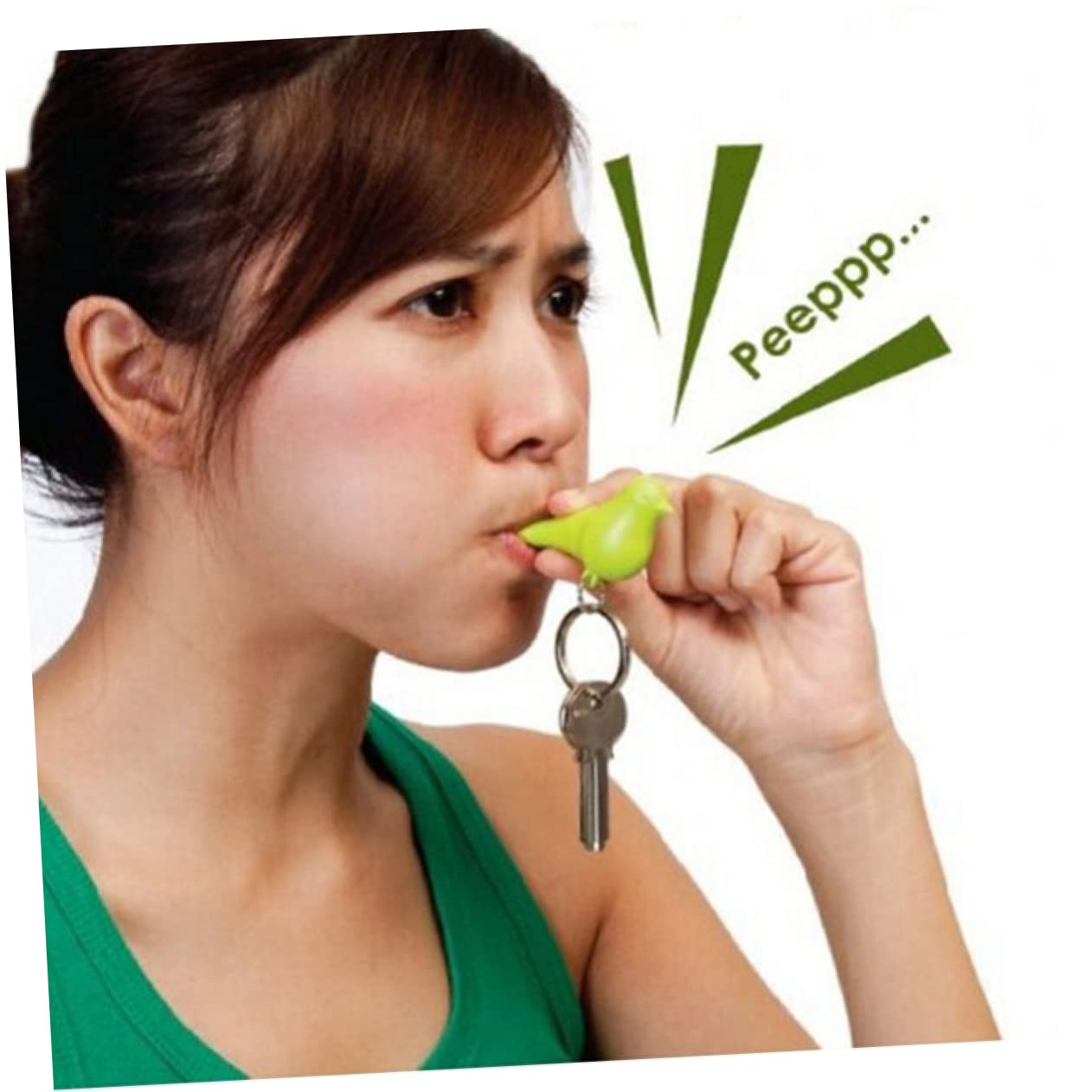 HOOTNEE Keychain with Birdhouse Blue Birdhouse Key Ring Abs Plastic Mounting Holes Back to School