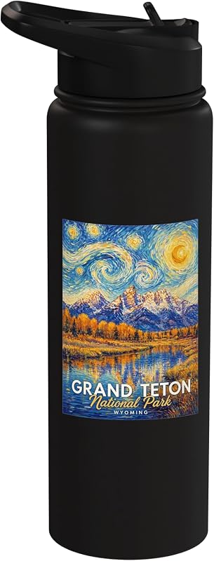 Grand Teton National Park Stainless Steel Insulated Water Bottle