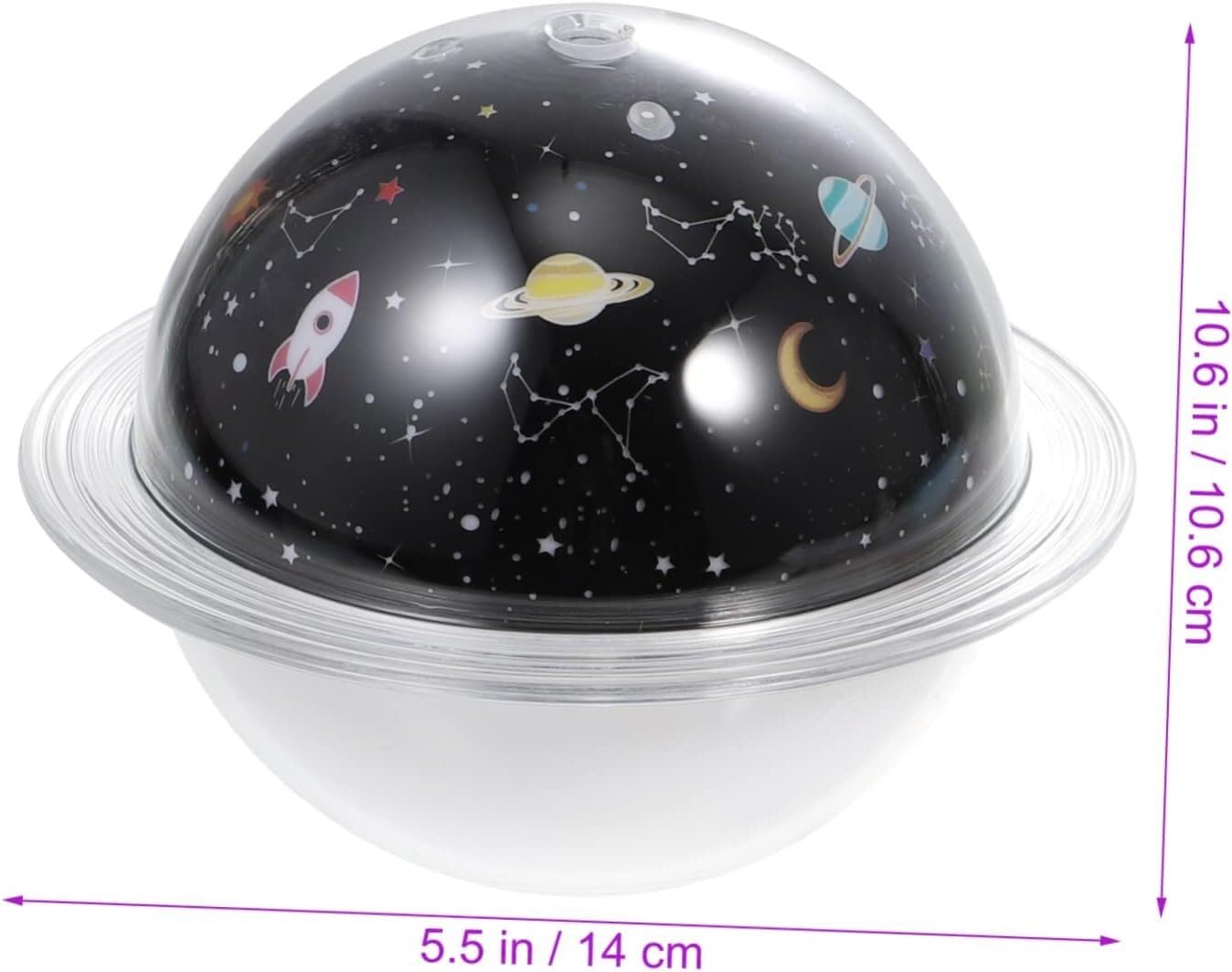 Do użytku domowego 2 zestawy nawilżacza planetarnego domu duża objętość mgły lampka nocna druk 3D nawilżacz księżycowy oczyszczacz powietrza