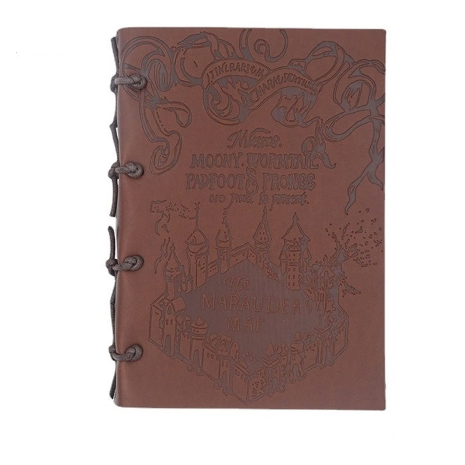 Taccuino creativo con taccuino giornaliero del taccuino del taccuino della carta kraft del retro PU (Color : Burgundy)