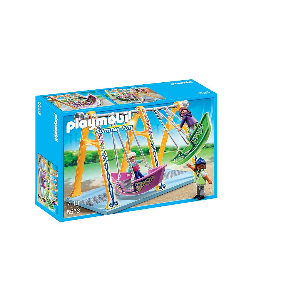 PLAYMOBIL Parque de Atracciones - Playset Barcos Columpio (5553)
