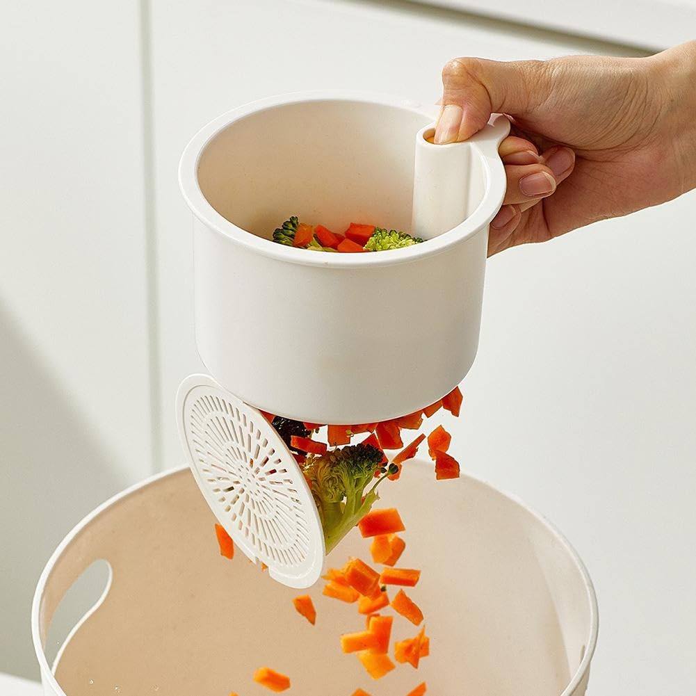 Passoire D'évier Suspendue - Lot De 2 Filtres à Déchets Pour Robinet De Cuisine - Drainage Rapide - Vert Et Blanc - Pour Petites Cuisines