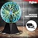 Playbees Green Plasma Ball - 7 Inch - Tesla Coil Bulb Static Electricity in a Vacuum Pressurized Glass Globe, Nebula Thunder Lightning, Plug-in - for Parties, Decorations, Prop, STEM