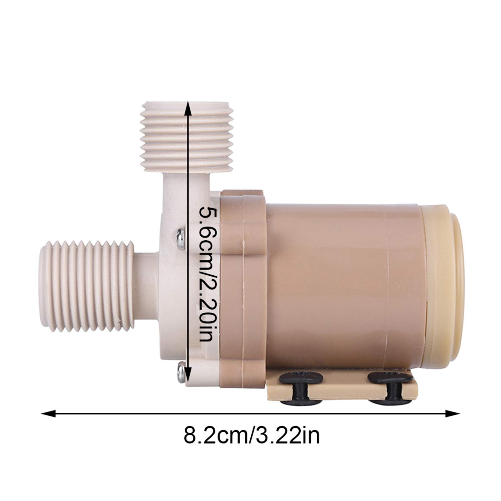 Wasserumwälzpumpe, DC 12 V, Tauchpumpe, Aamphibienpumpe, maximaler Durchfluss 6,5 l/min, Umwälzpumpe für Warmwasser/Kühlung