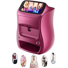 Nail Art Equipment Printing Machine,3D Nail Printer Mini Printer,Ai Recognition of Nail Face,Support WiFi/DIY/USB, Hd Painting,Mobile Phone Operation,for Home Use and Nail Studios