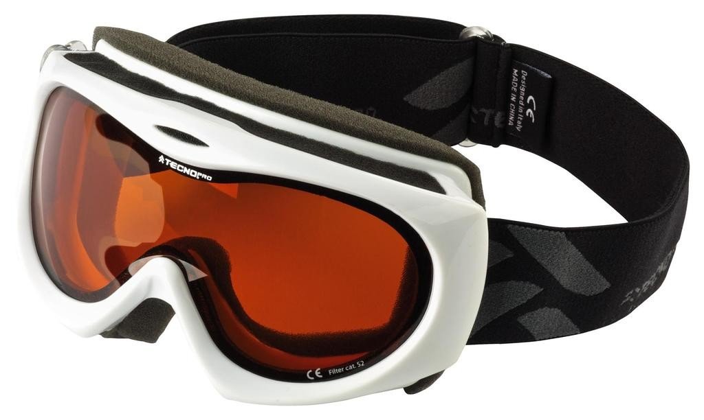 TecnoPro Splash Advanced Junior Ski Goggles (Colour: 001 White)