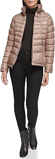Kenneth Cole Women's Solid Hooded Puffer Jacket