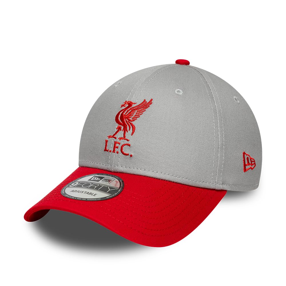 New Era Unisex Grey Adults 9Forty Liverpool Football Club Baseball Cap Hat