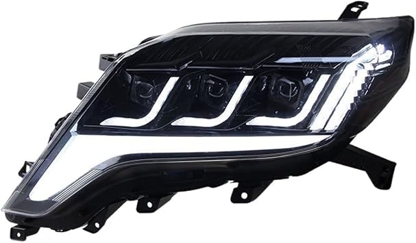 Headlights Assembly Compatible for Toyota Prado 2014-2017 Headlight Assembly Modified Day Running Light Water TurnLeft and right