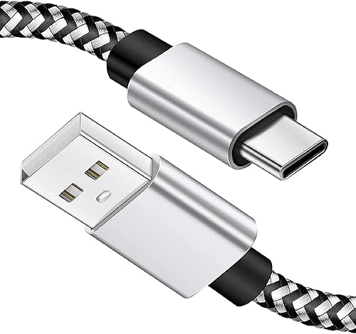 Deegotech - Cable USB C de 10 pies 2 unidades cargador tipo C compatible con Samsung Galaxy S10 cable de carga rápida de nailon trenzado largo para