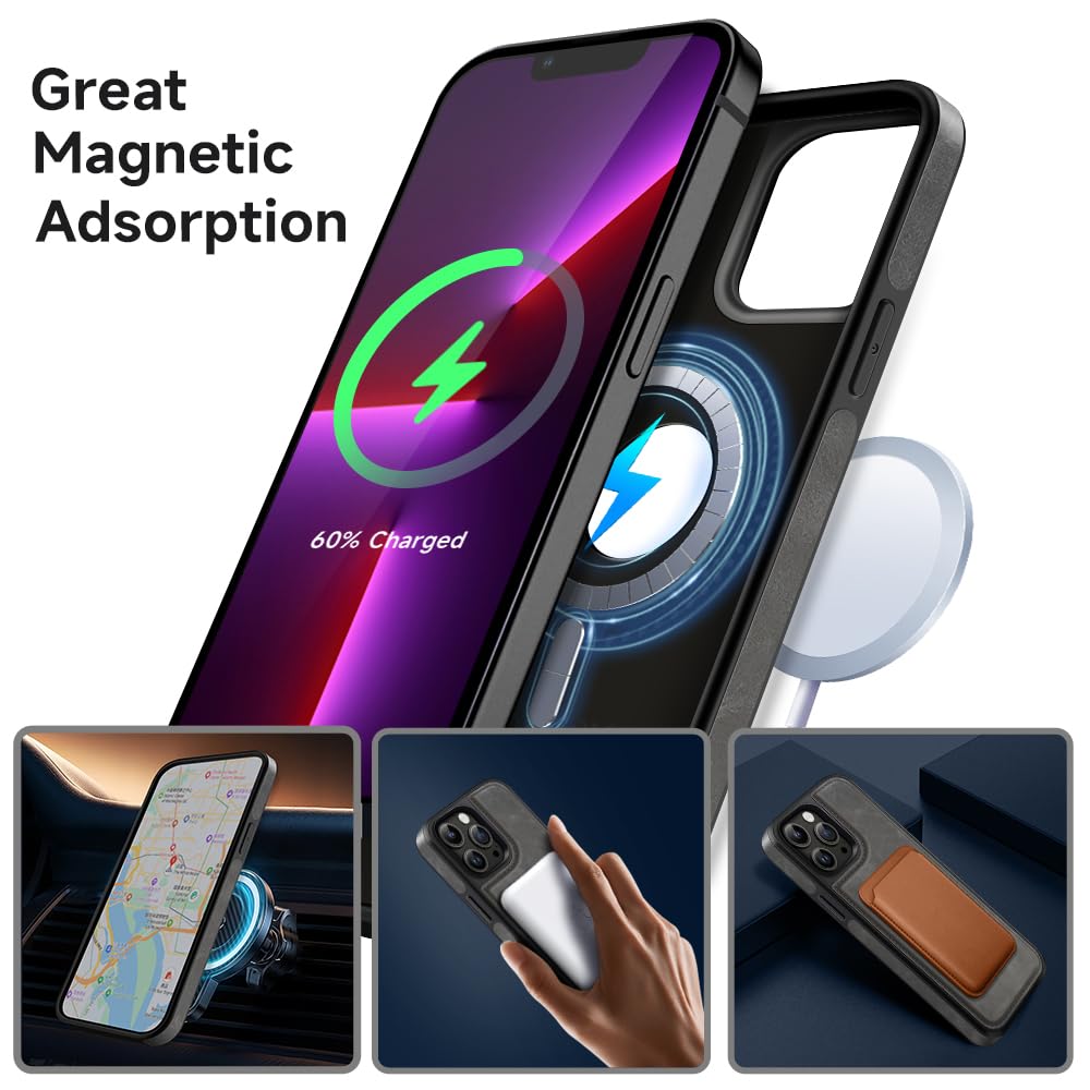 MOBESV 2-in-1 Handyhülle Für IPhone 11 Pro Max – Magnetisch, Mit Wallet & Standfunktion, MagSafe-kompatibel