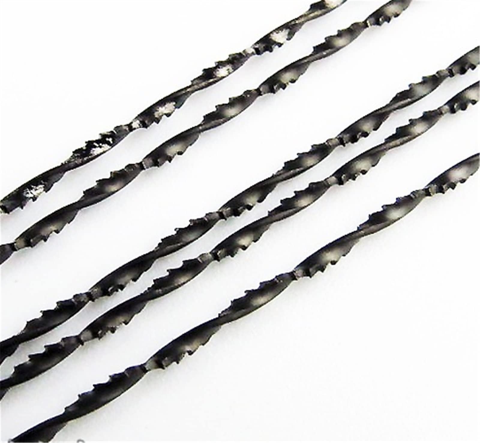 Metalowy zacisk cięcia ostrza 12 sztuk 130mm brzeszczoty do pił przewijanych 5# brzeszczoty do wyrzynarki zęby spiralne 8 rodzajów brzeszczoty do pił do drewna do rzeźbienia 12 sztuk z uchwytem(12pcs