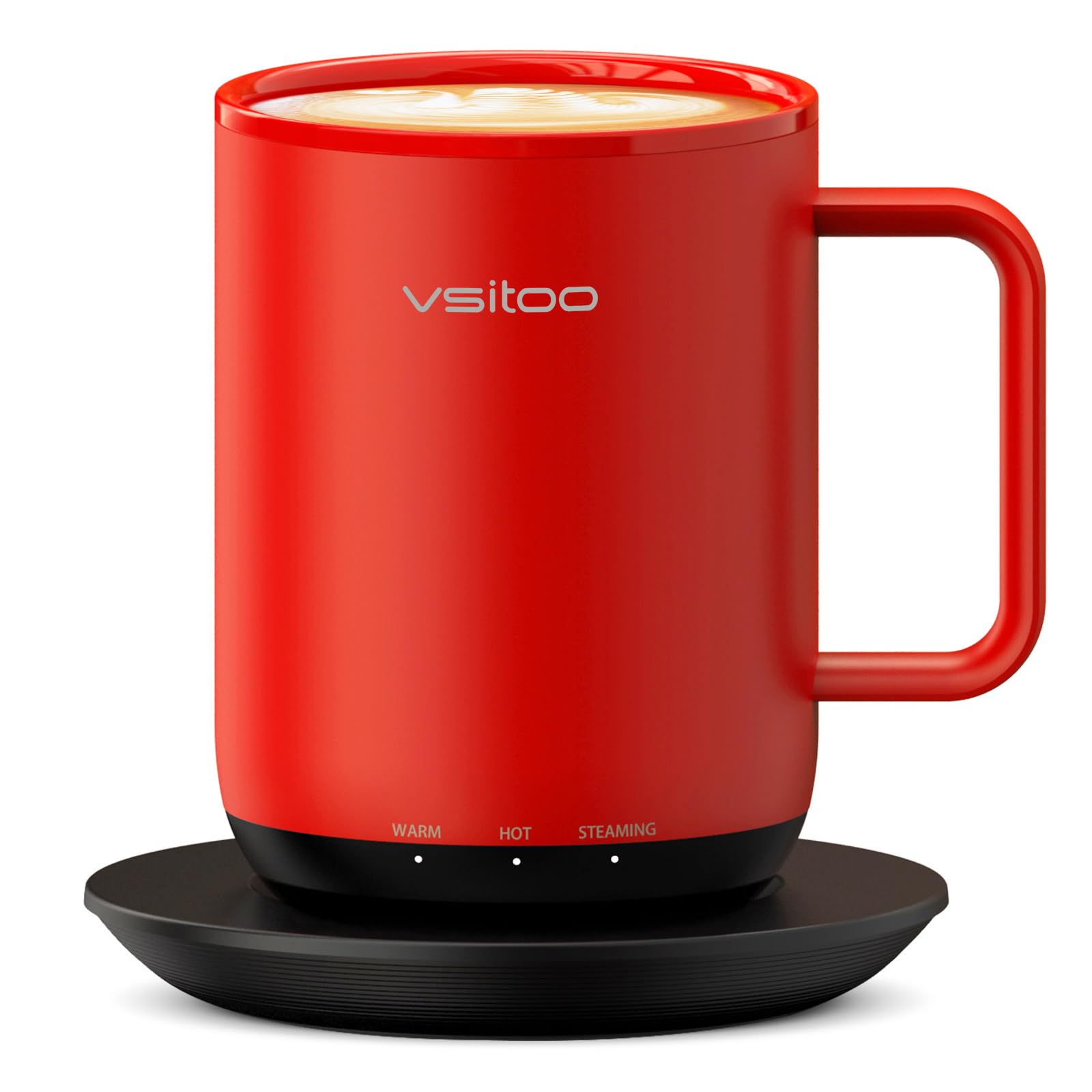 Vsitoo S3 Plus 14oz Heated Coffee Mug - Temperature Control Smart Mug with Mug Warmer Auto-Sensing AI Heats