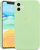 Vista 12 de Funda para iPhone 11, bonita funda delgada a prueba de golpes con soporte de carga inalámbrica y protección, verde