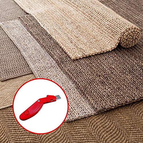 Red Oak Tools Razor Blade Heavy Duty Carpet Knife (5 Spare Blades Included) - Thumbnail 5