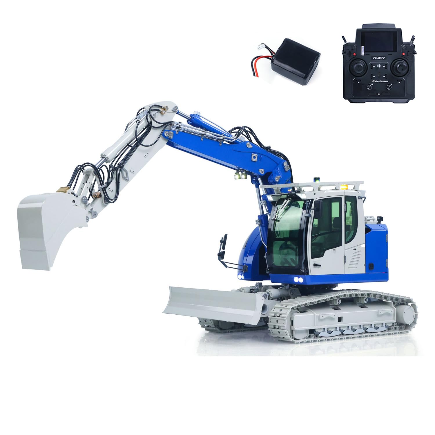 TOUCAN RC HOBBY 8 voies Valve Métal 1/14 RC Pelle Hydraulique LR914 PRO MAX Télécommande Pelleteuse Voiture de Construction Voiture PL18EV Lite Radio Batterie