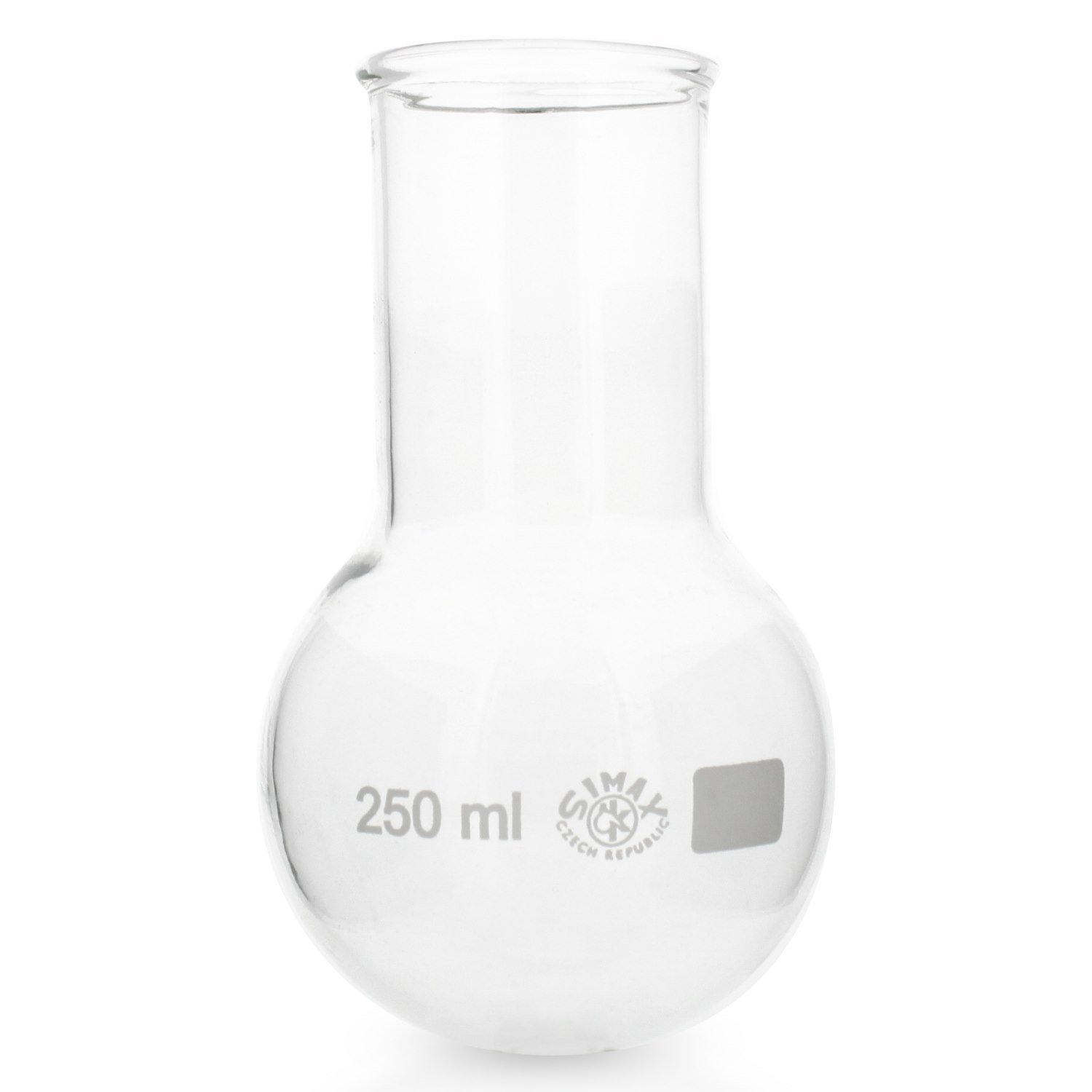 10x Rundkolben Weithals 250ml aus hitzefestem Borosilikatglas 3.3 (Laborglas)