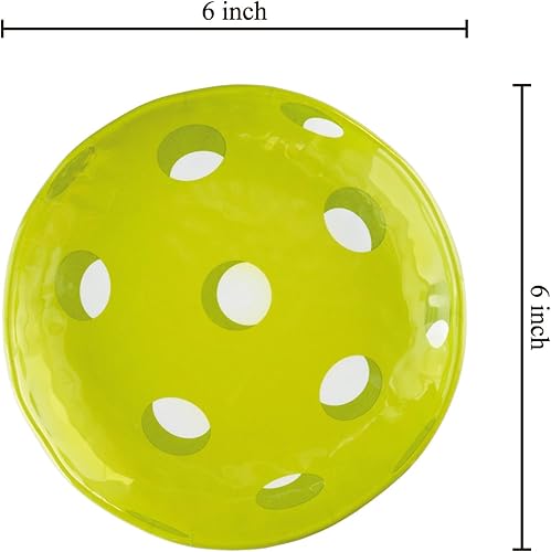 Miniatura 5 de UP ware - Platos redondos de melamina de béisbol para postre, platos pequeños para servir, para aperitivos, aperitivos y guarniciones, blanco, 6