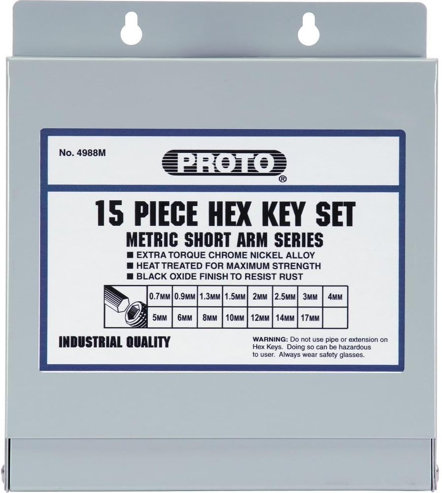 15 Piece Hex Key Set - Metric